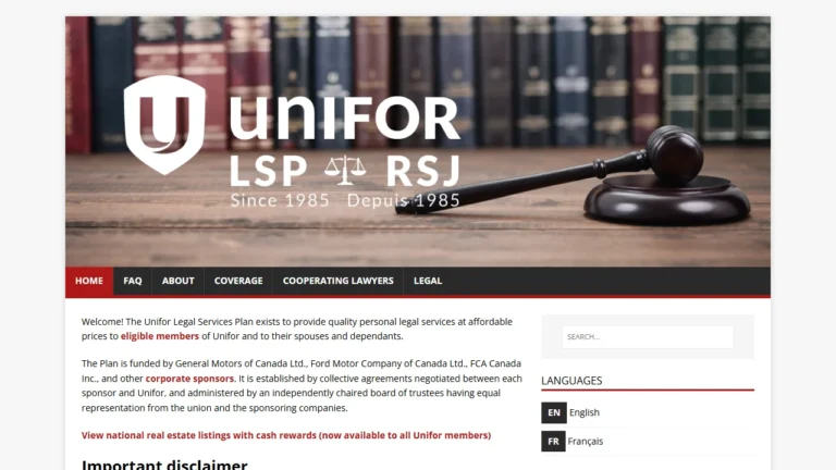 Unifor Legal Services Plan - St. Catharines, ON Unifor Legal Services Plan - St. Catharines, ON