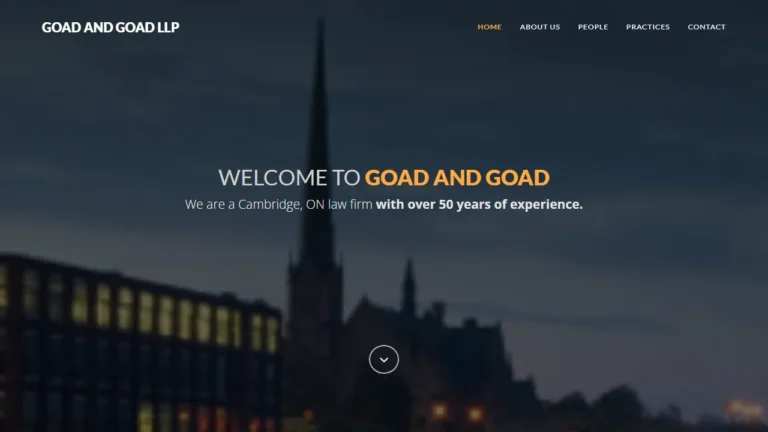 GOAD AND GOAD LLP - Cambridge, ON GOAD AND GOAD LLP - Cambridge, ON
