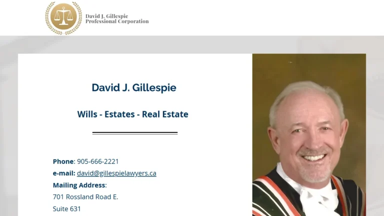 Gillespie Law Office - Whitby, ON Gillespie Law Office - Whitby, ON