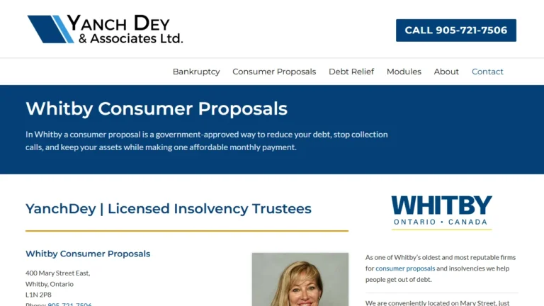 Yanch Dey Consumer Proposal and Bankruptcy Trustees Whitby - Whitby, ON Yanch Dey Consumer Proposal and Bankruptcy Trustees Whitby - Whitby, ON
