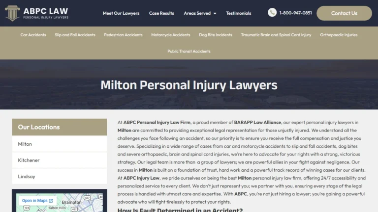 ABPC Personal Injury Lawyer - Milton, ON ABPC Personal Injury Lawyer - Milton, ON