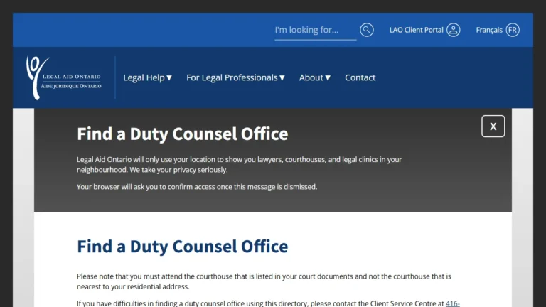 Legal Aid Ontario Duty Counsel - Milton, ON Legal Aid Ontario Duty Counsel - Milton, ON