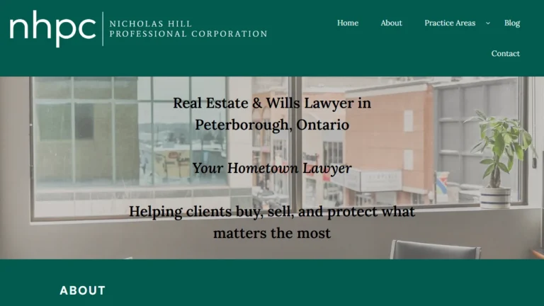 Nicholas Hill Professional Corporation - Peterborough, ON Nicholas Hill Professional Corporation - Peterborough, ON