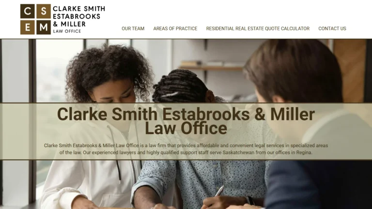 Clarke Smith Estabrooks and Miller Law Office - Regina, SK Clarke Smith Estabrooks and Miller Law Office - Regina, SK