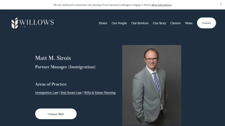 Matt M. Sirois (Willows LLP) - Regina, SK Matt M. Sirois (Willows LLP) - Regina, SK
