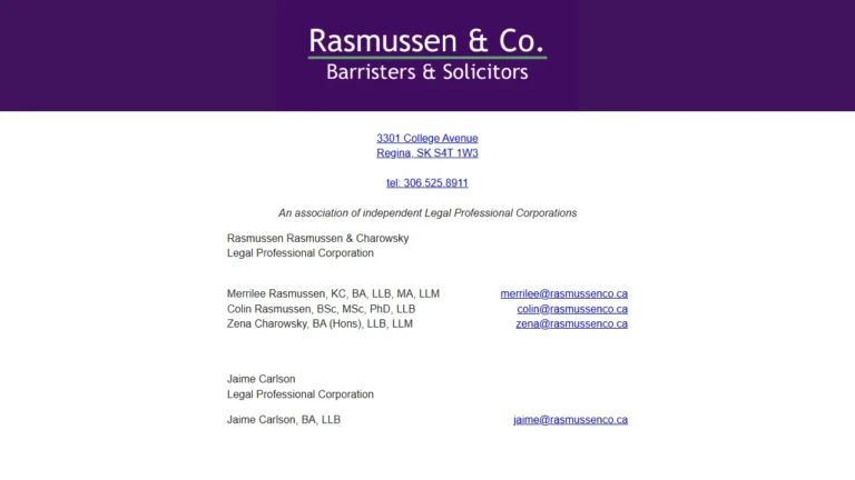 Rasmussen Rasmussen & Charowsky - Regina, SK