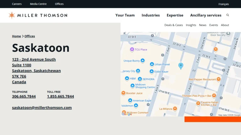 Miller Thomson LLP - Saskatoon, SK Miller Thomson LLP - Saskatoon, SK