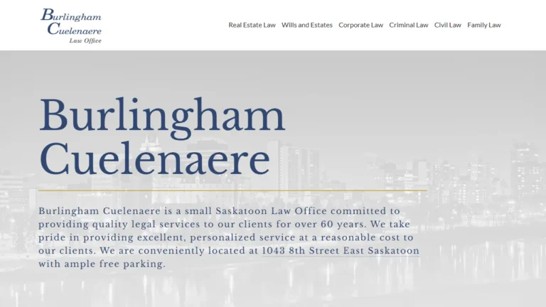 Burlingham Cuelenaere Law Office - Saskatoon, SK Burlingham Cuelenaere Law Office - Saskatoon, SK