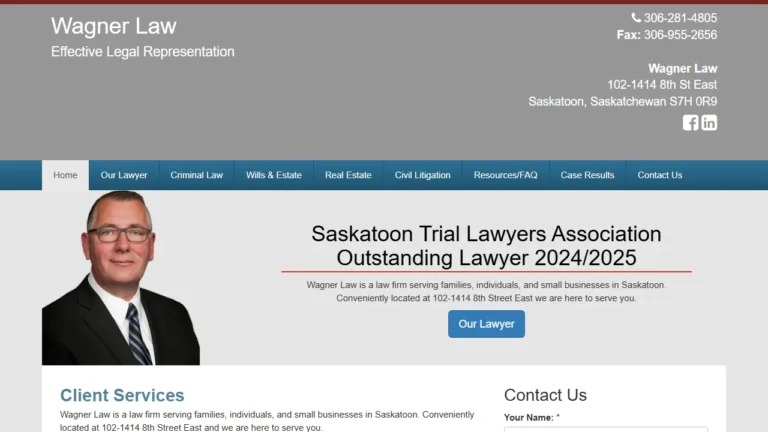 Wagner Law - Saskatoon, SK Wagner Law - Saskatoon, SK