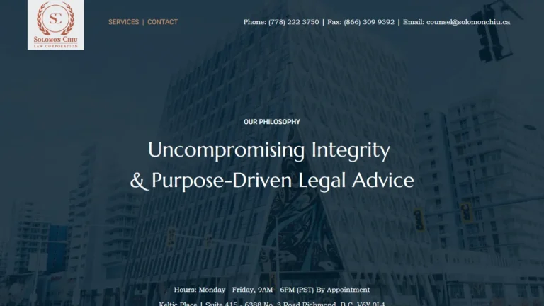 Solomon Chiu Law Corporation - Richmond, BC Solomon Chiu Law Corporation - Richmond, BC