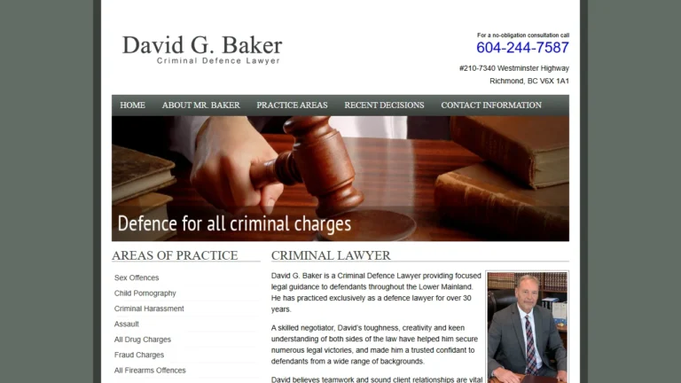 David G. Baker - Richmond, BC David G. Baker - Richmond, BC