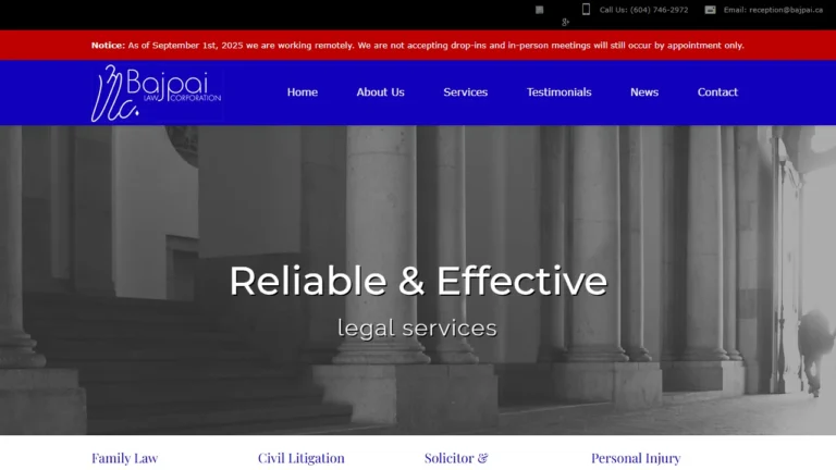 Bajpai Law Corporation - Abbotsford, BC Bajpai Law Corporation - Abbotsford, BC