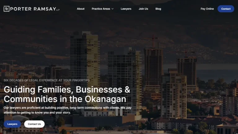 Porter Ramsay LLP - Kelowna, BC Porter Ramsay LLP - Kelowna, BC