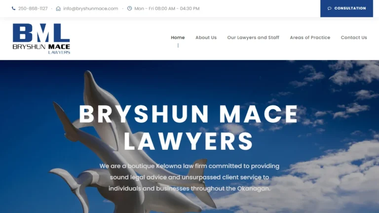 Bryshun Mace Lawyers - Kelowna, BC Bryshun Mace Lawyers - Kelowna, BC