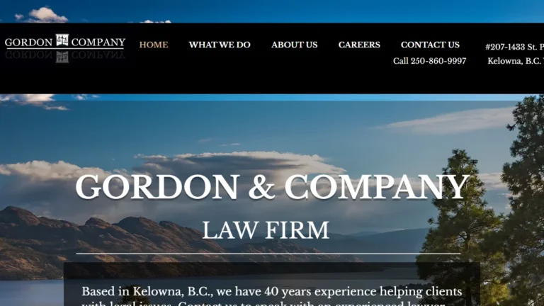 Gordon & Company - Kelowna, BC Gordon & Company - Kelowna, BC