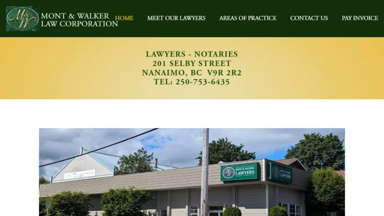 Mont and Walker Law Corporation - Nanaimo, BC Mont and Walker Law Corporation - Nanaimo, BC