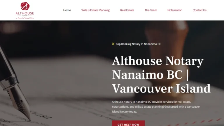 Althouse Notary Corp - Nanaimo, BC Althouse Notary Corp - Nanaimo, BC
