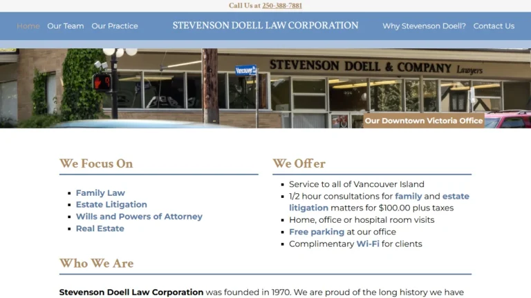 Stevenson, Doell & Company - Victoria, BC Stevenson, Doell & Company - Victoria, BC