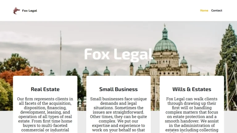 Fox Legal - Victoria, BC Fox Legal - Victoria, BC