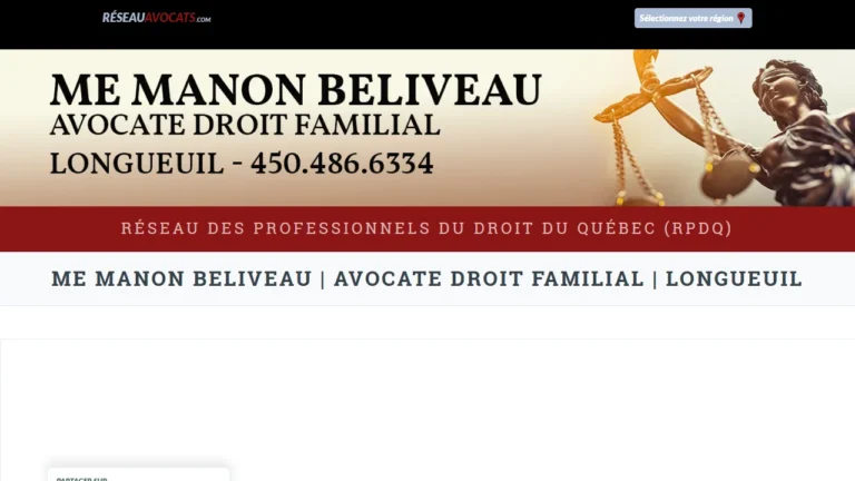 Me Manon Béliveau Avocate - Longueuil, QC Me Manon Béliveau Avocate - Longueuil, QC