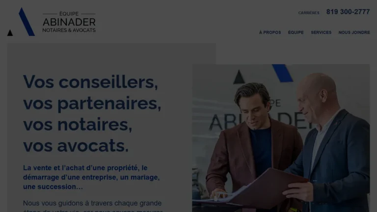 Équipe Abinader Notaires & Avocats - Sherbrooke, QC Équipe Abinader Notaires & Avocats - Sherbrooke, QC