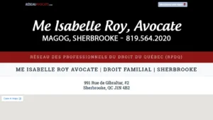 Me Isabelle Roy Avocate - Sherbrooke, QC Me Isabelle Roy Avocate - Sherbrooke, QC