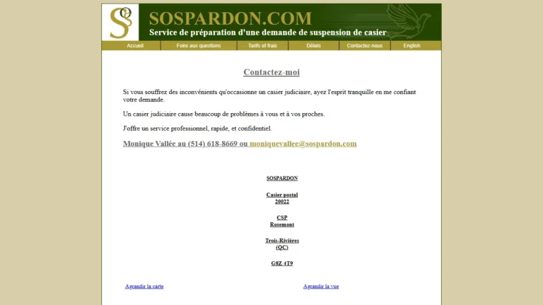 SOS Pardon - Trois-Rivières, QC SOS Pardon - Trois-Rivières, QC