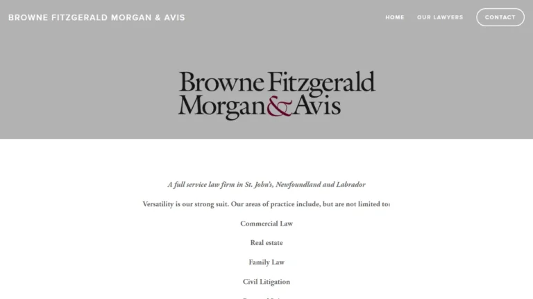 Browne Fitzgerald Morgan & Avis - St. John's, NL Browne Fitzgerald Morgan & Avis - St. John's, NL