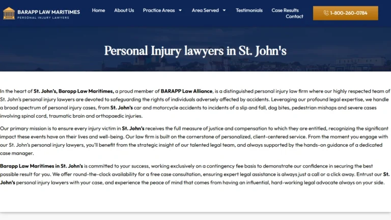 Barapp Injury Law Corp - St. John's, NL Barapp Injury Law Corp - St. John's, NL