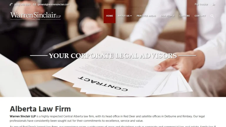 Warren Sinclair LLP - Red Deer, AB Warren Sinclair LLP - Red Deer, AB