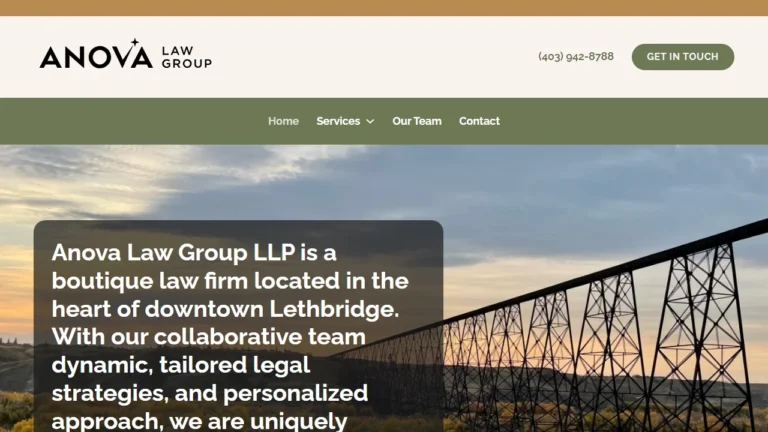 Anova Law Group LLP - Lethbridge, AB Anova Law Group LLP - Lethbridge, AB