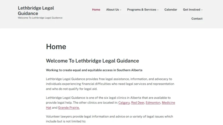 Lethbridge Legal Guidance Society - Lethbridge, AB Lethbridge Legal Guidance Society - Lethbridge, AB