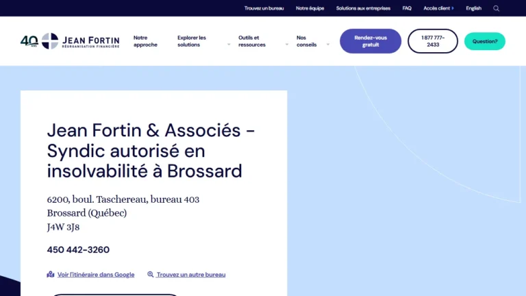 Jean Fortin - Syndic de faillite - Brossard - Brossard, QC