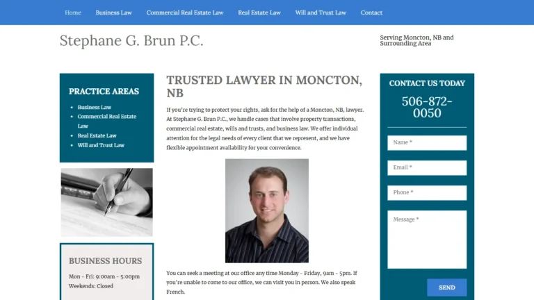 Stephane G. Brun P.C. - Moncton, NB Stephane G. Brun P.C. - Moncton, NB