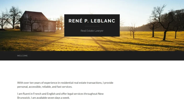 René P. LeBlanc, Real Estate Lawyer - Moncton, NB René P. LeBlanc, Real Estate Lawyer - Moncton, NB