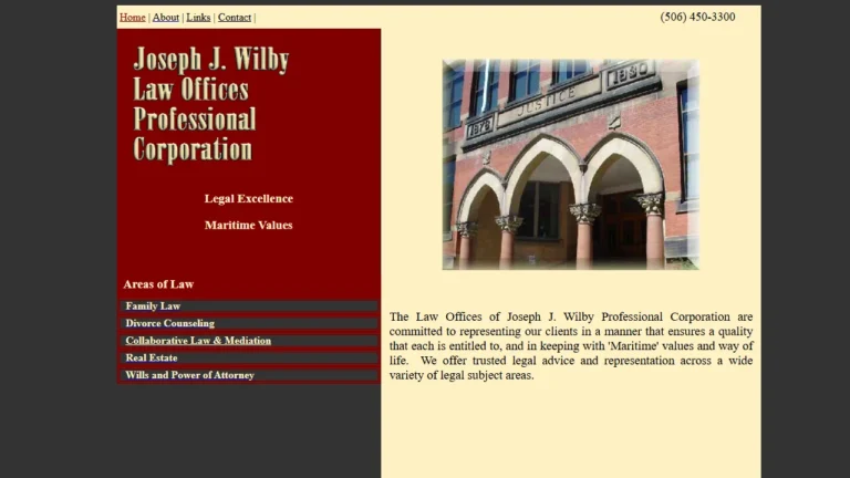 Joseph J. Wilby Law Offices - Fredericton, NB Joseph J. Wilby Law Offices - Fredericton, NB