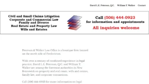 Peterson & Walker Law Office - Fredericton, NB Peterson & Walker Law Office - Fredericton, NB